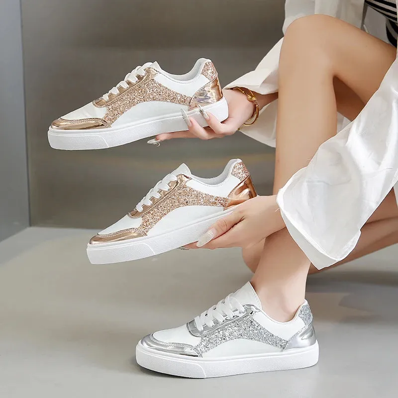 2024Training Shoes Women's New Small White Shoes Versatile Soft Bottom Running Shoes Casual Sneakers Flat Single Shoes