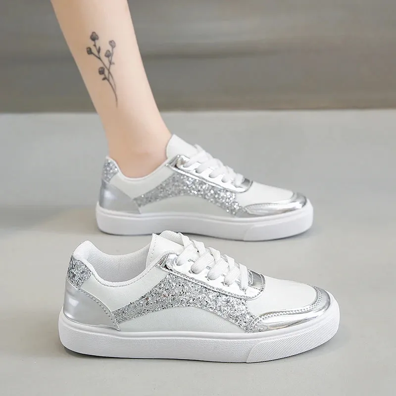 2024Training Shoes Women's New Small White Shoes Versatile Soft Bottom Running Shoes Casual Sneakers Flat Single Shoes