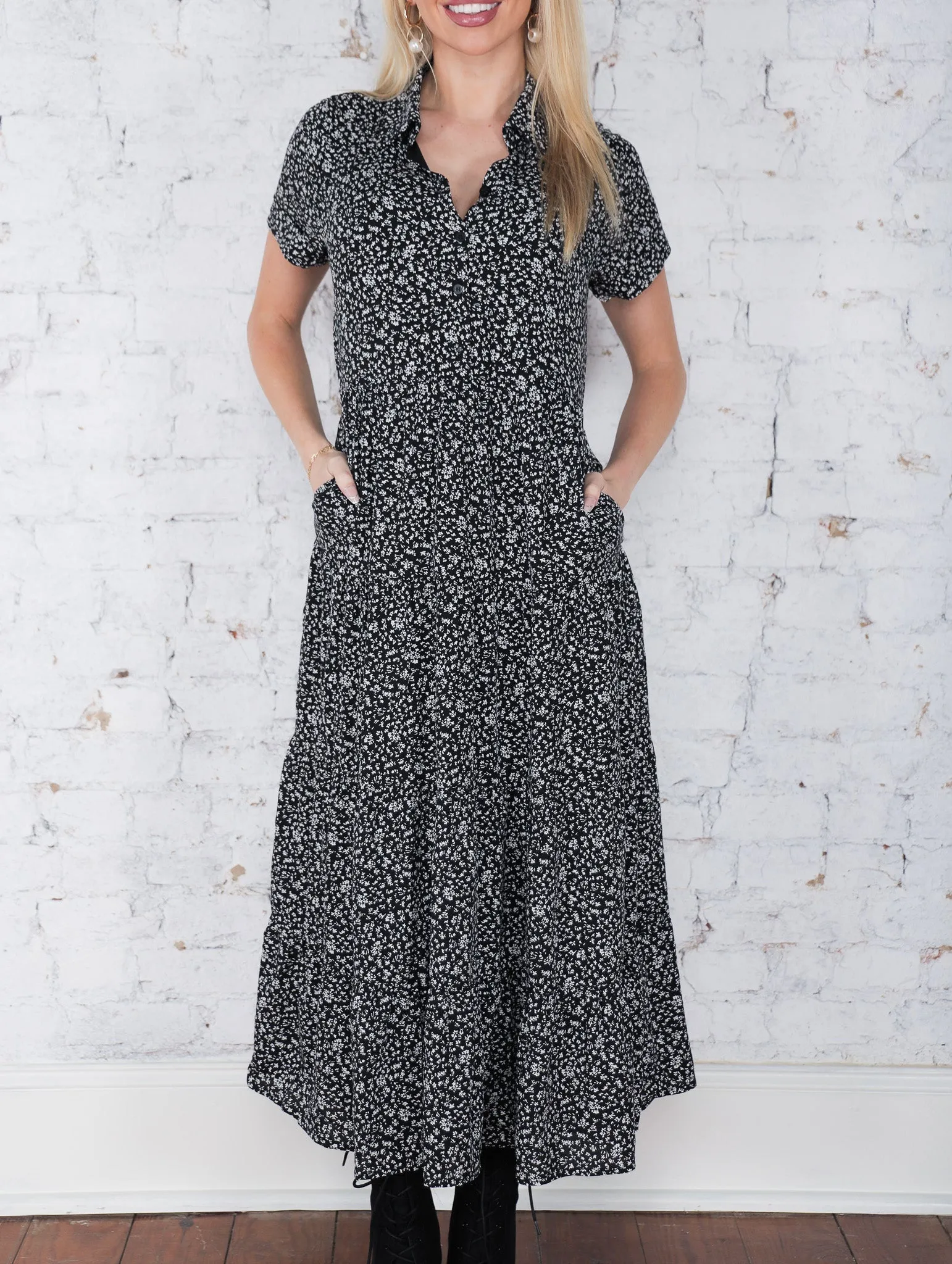 Addison Floral Midi Dress