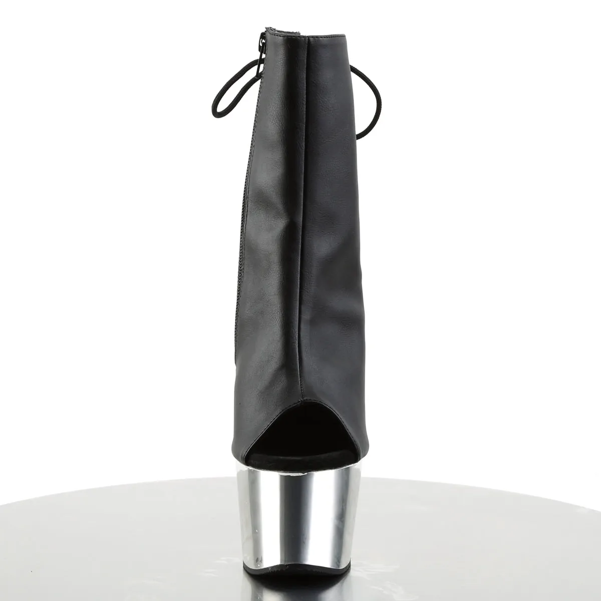 ADORE-1018 Leather Peep Toe Ankle Boots