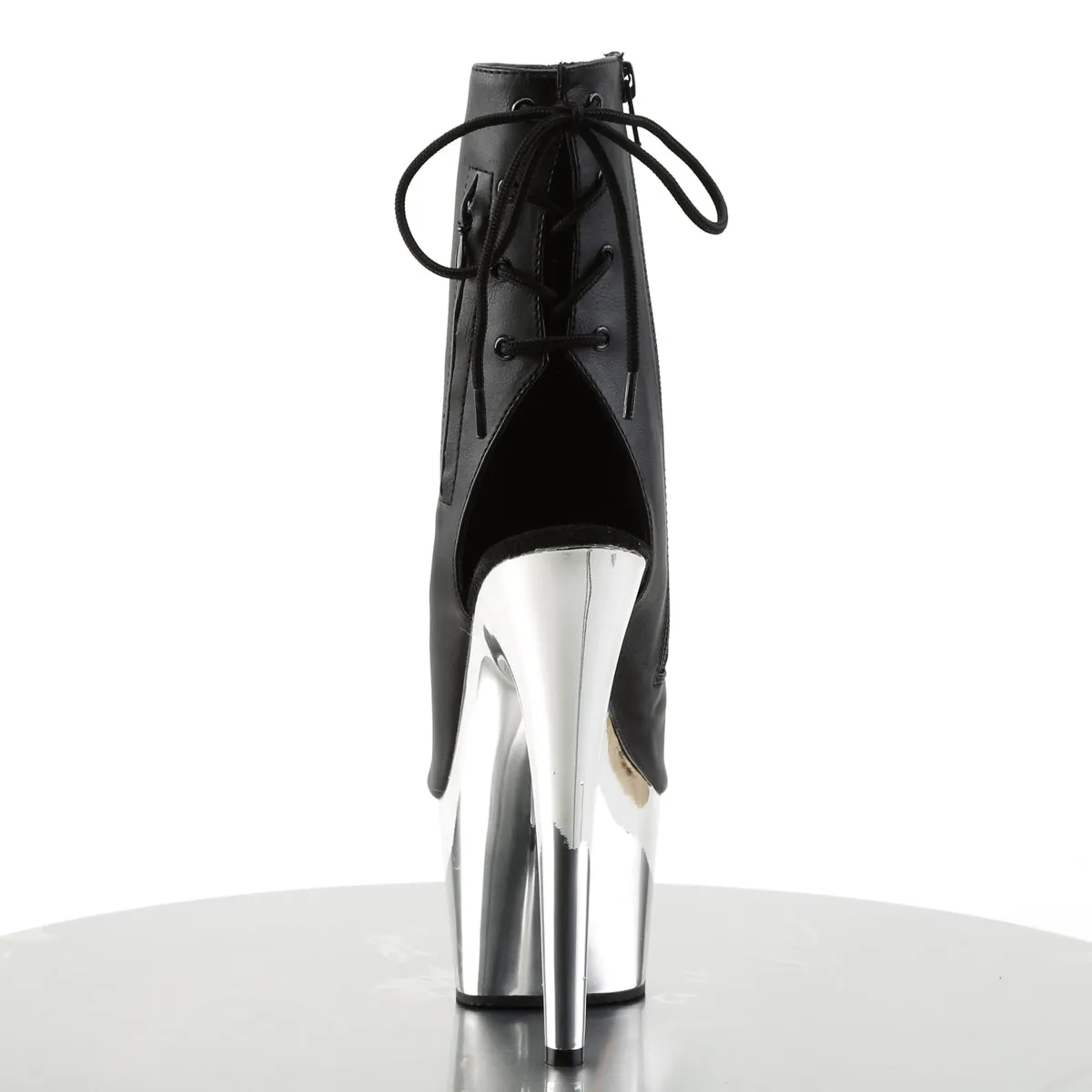 ADORE-1018 Leather Peep Toe Ankle Boots
