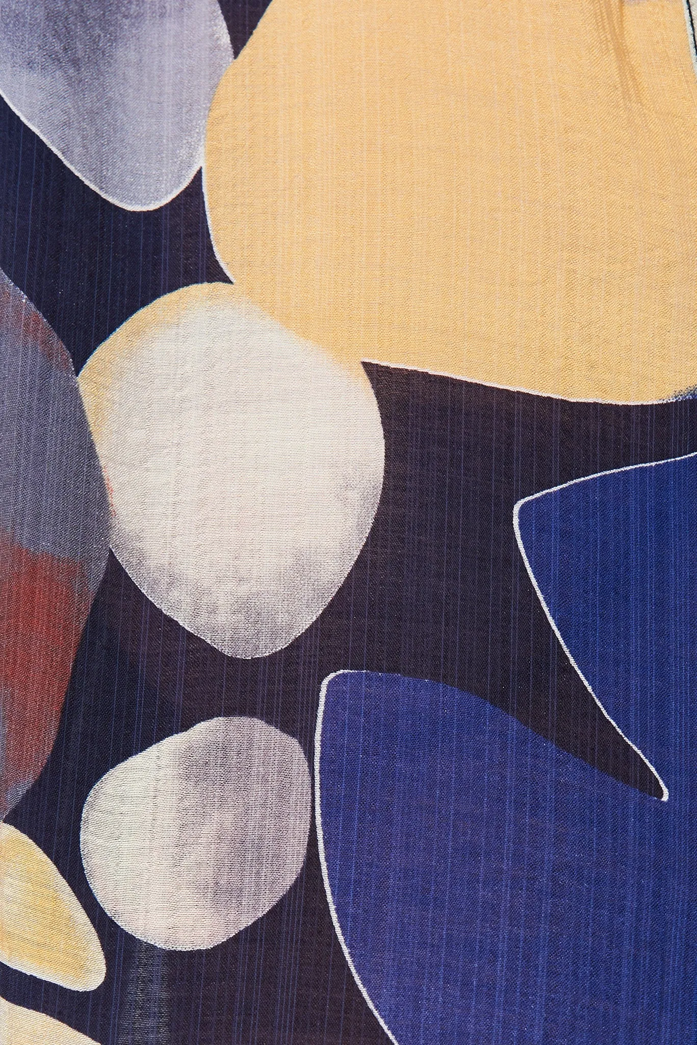 Aeryn Shirt In Navy With Multi Print