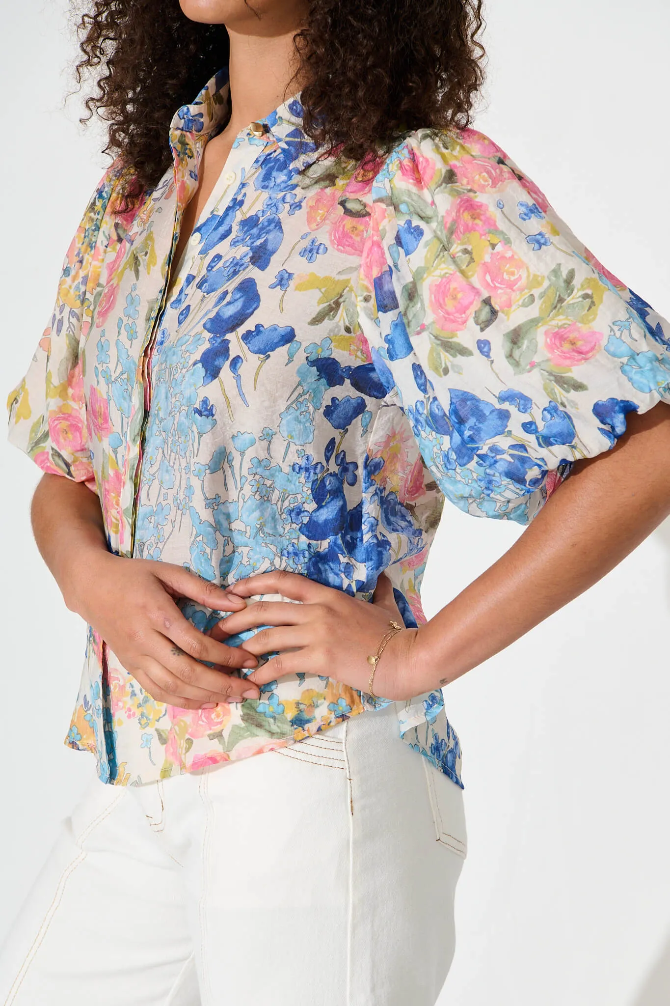 Aeryn Shirt In Vintage Floral Print