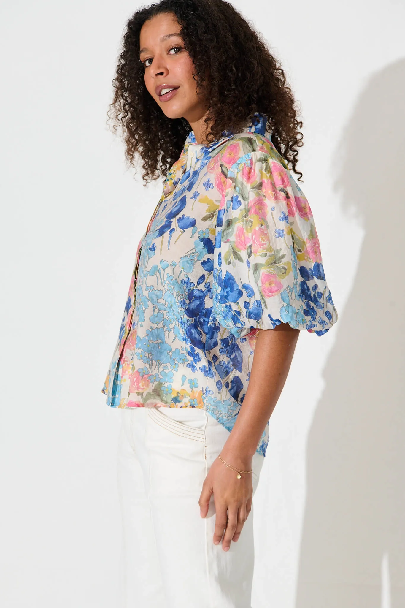 Aeryn Shirt In Vintage Floral Print