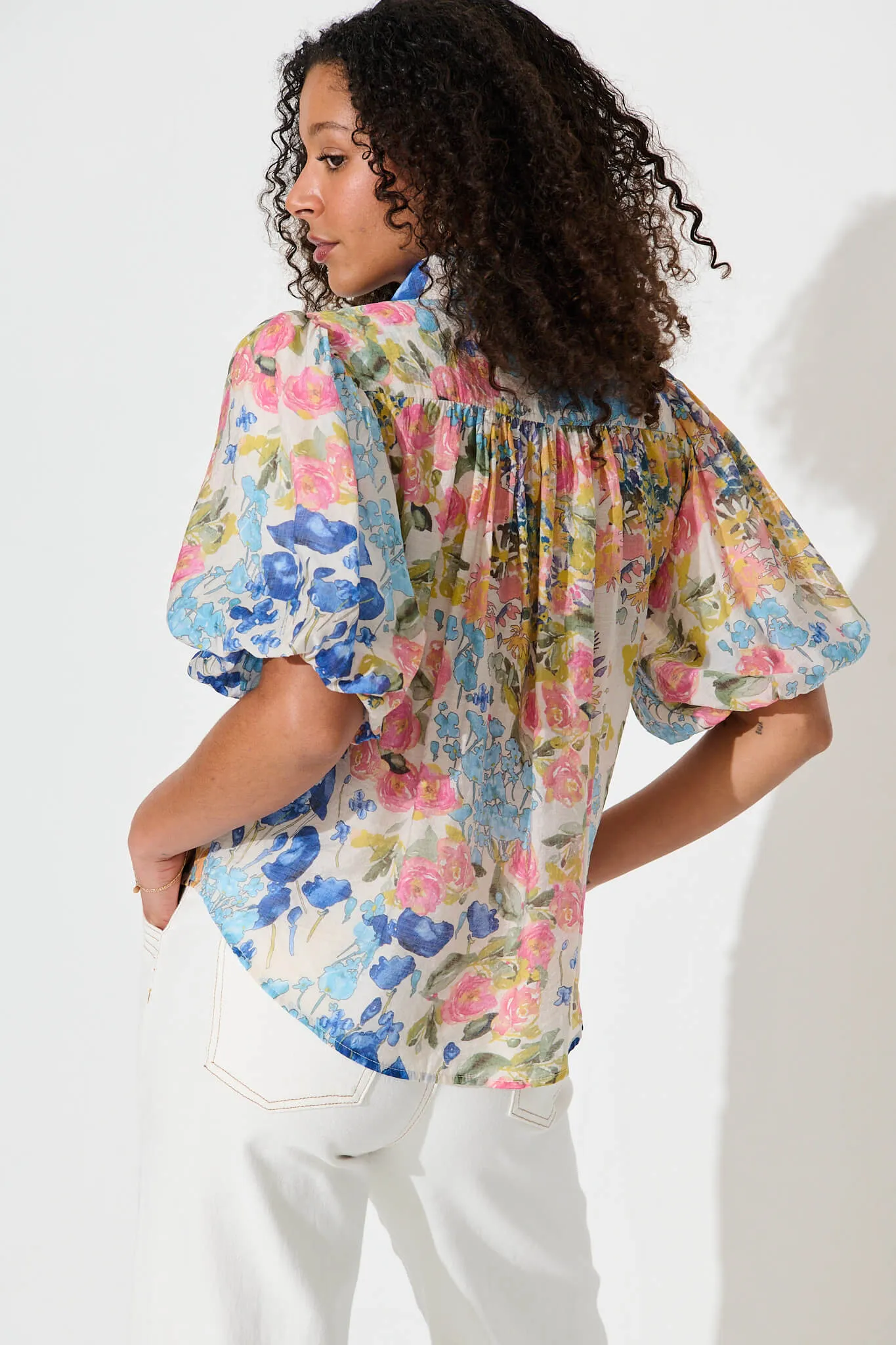 Aeryn Shirt In Vintage Floral Print