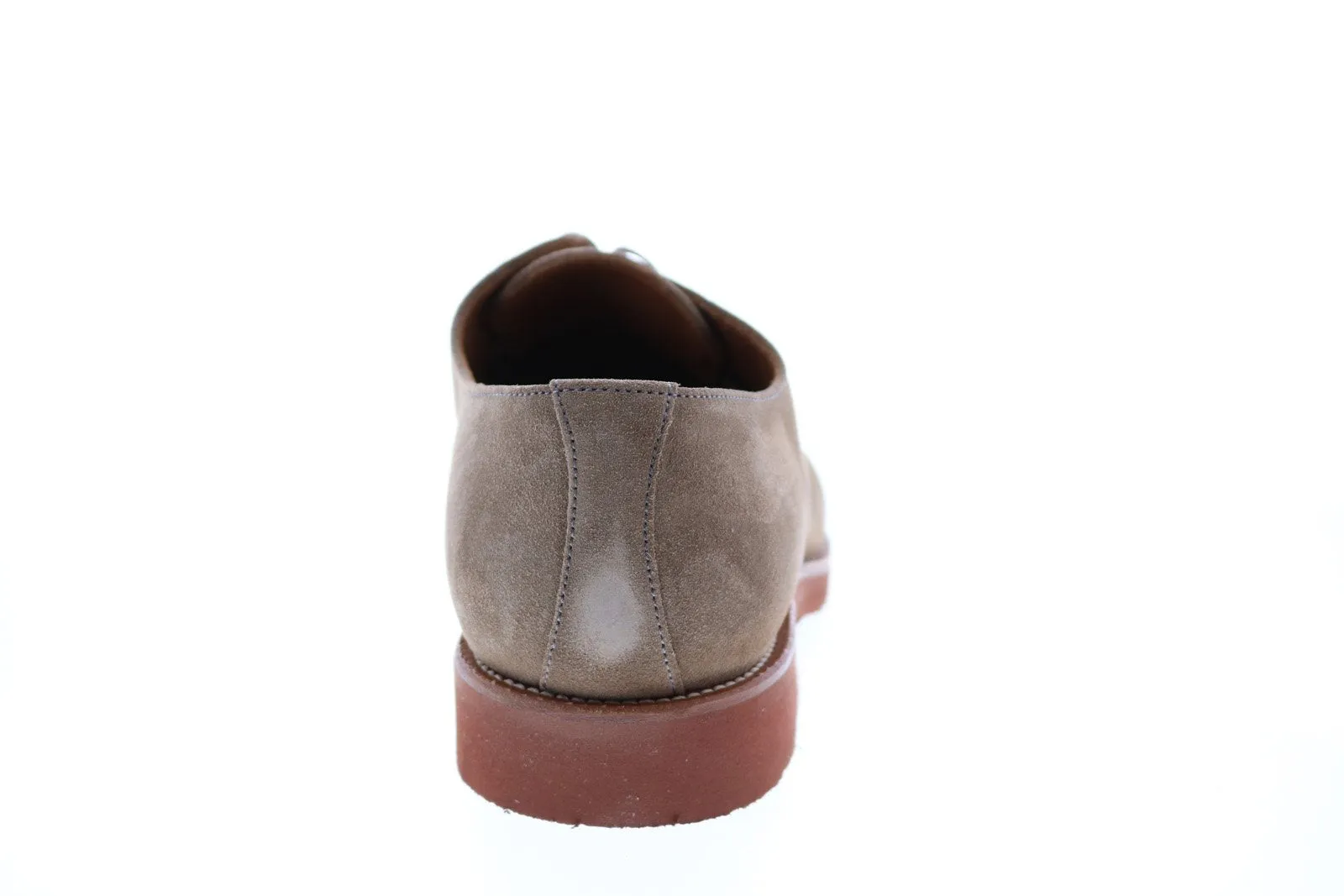 Aquatalia Neal Suede 34M0872-TPE Mens Brown Oxfords & Lace Ups Plain Toe Shoes