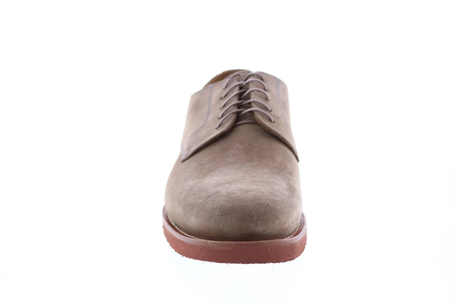 Aquatalia Neal Suede 34M0872-TPE Mens Brown Oxfords & Lace Ups Plain Toe Shoes