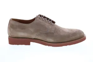 Aquatalia Neal Suede 34M0872-TPE Mens Brown Oxfords & Lace Ups Plain Toe Shoes