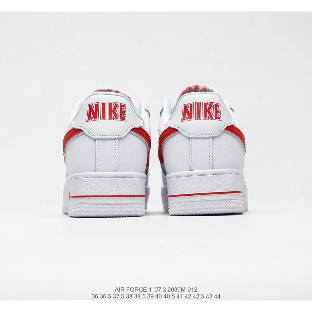 Authentic original Air Force 1 Low low-top versatile casual sports shoes Women's size 36-39 white red