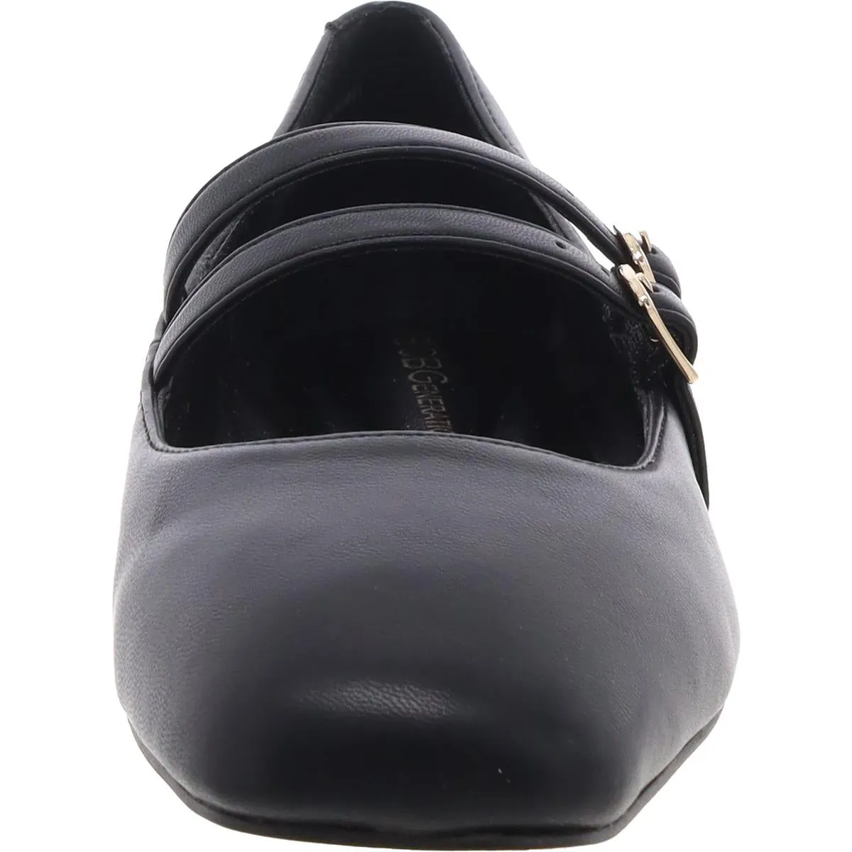 BCBGeneration Womens Harisa Faux Leather Mary Jane Ballet Flats