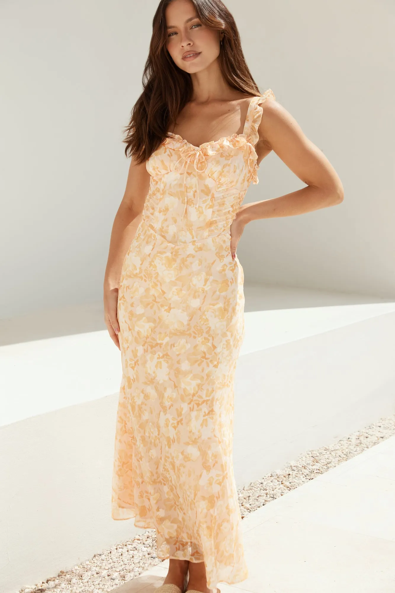 Botanica Maxi Dress Orange