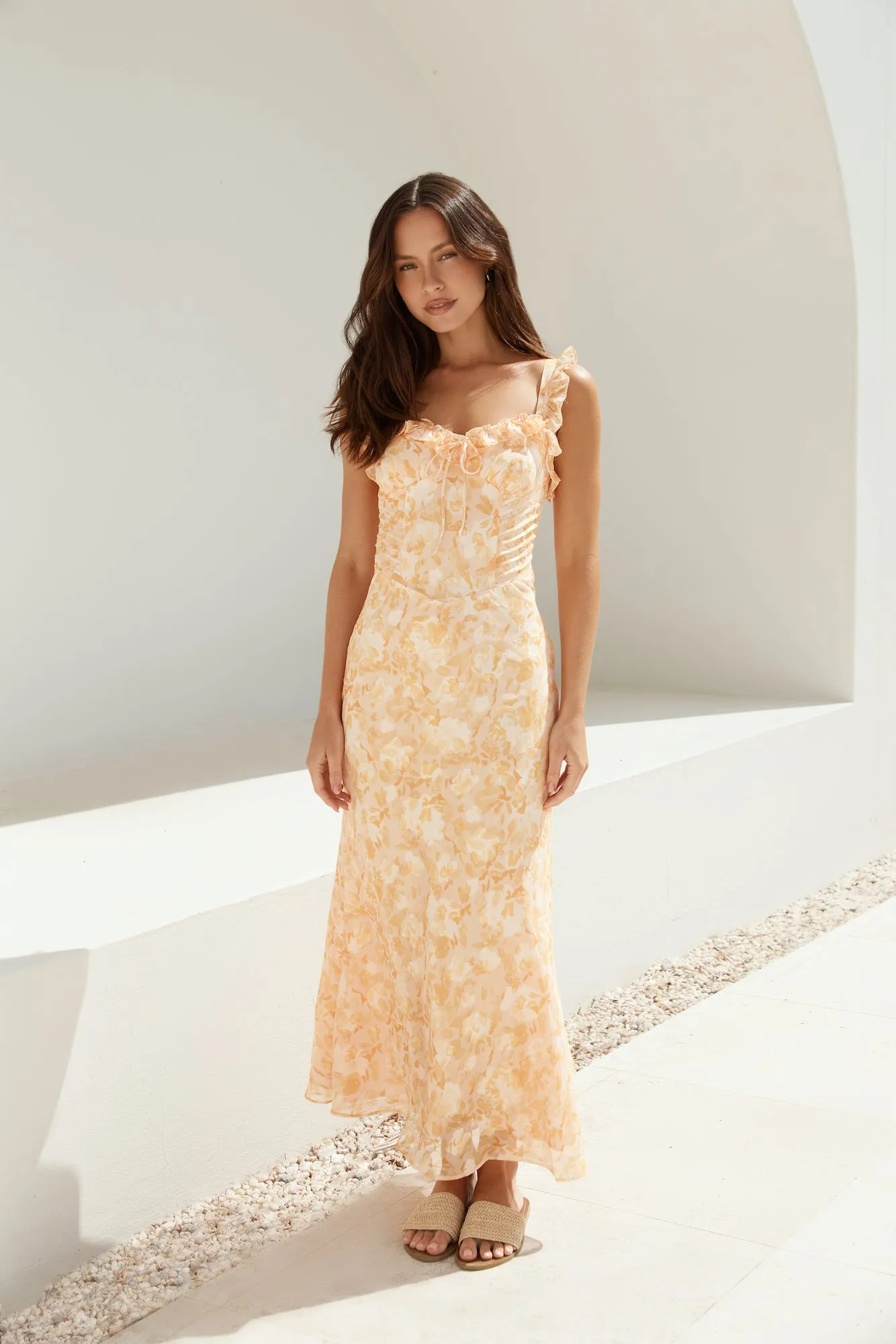 Botanica Maxi Dress Orange
