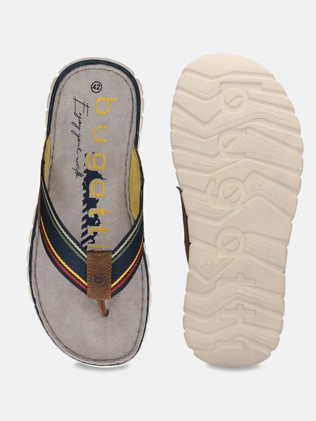 bugatti Multicolour Thongs Sandals