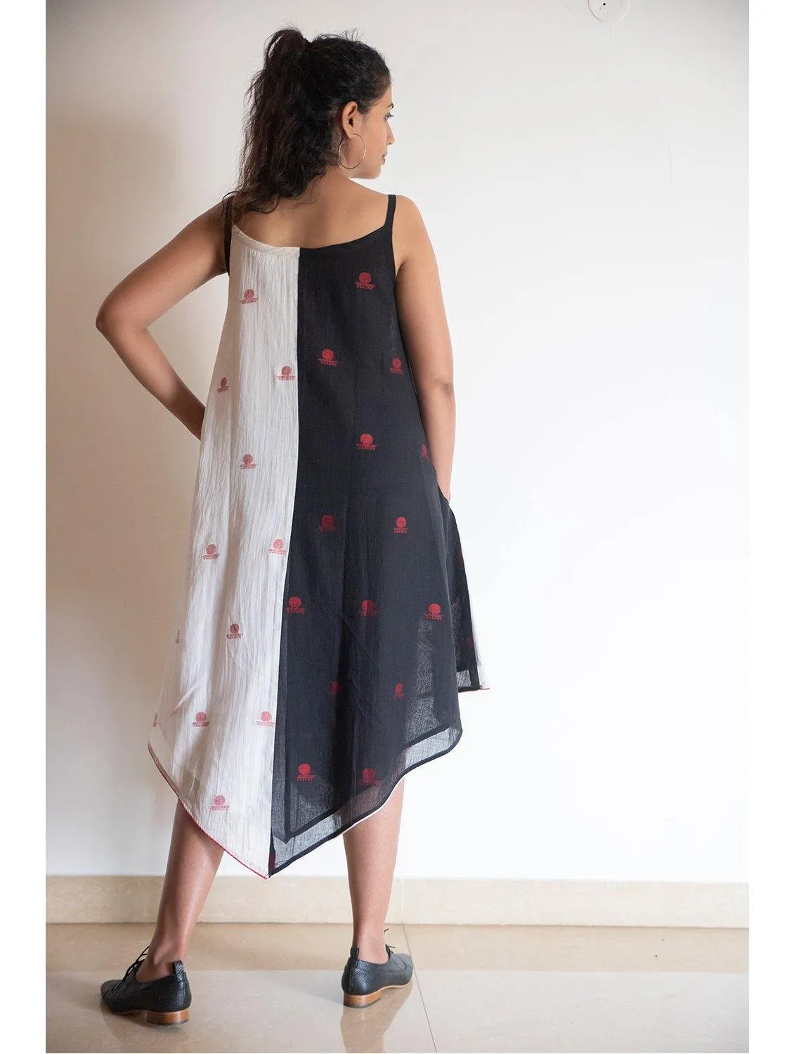 B/W Jamdani dress
