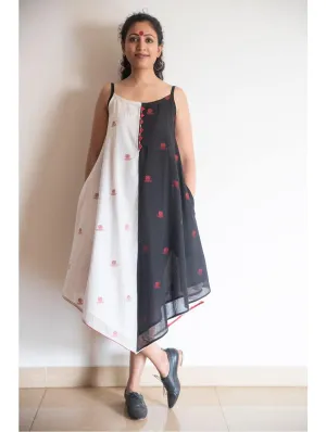B/W Jamdani dress
