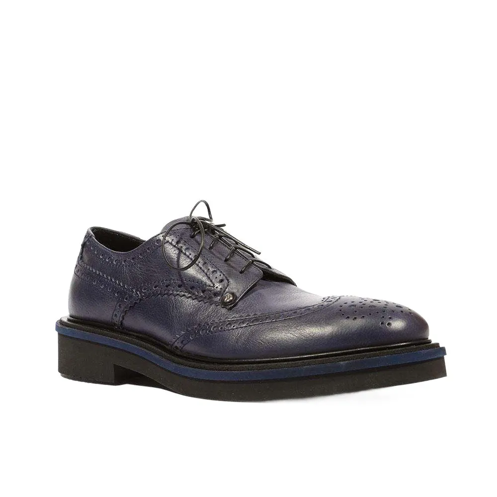 Cesare Paciotti Luxury Italian Men's 308 Madison China Navy Oxfords (CPM5308)