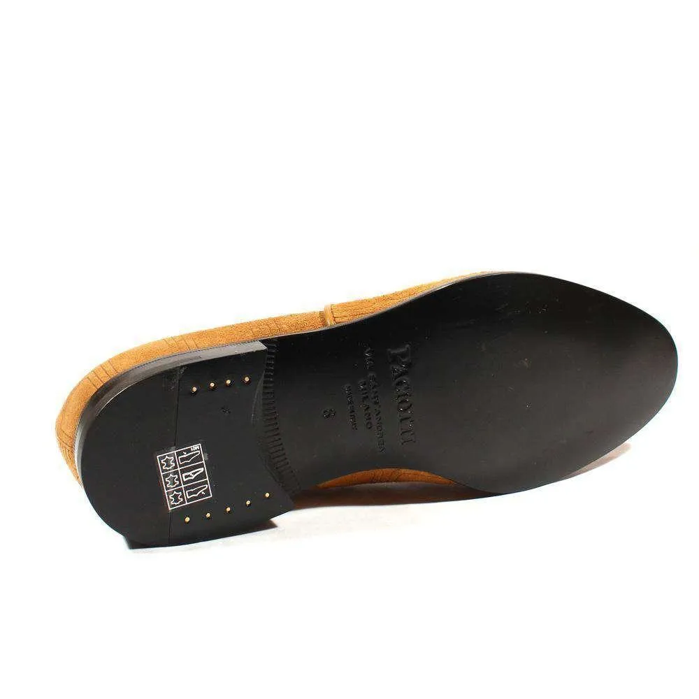 Cesare Paciotti Luxury Italian Men's Designer Shoes Vit Camoscio Biscotto Suede Oxfords (CPM2423)