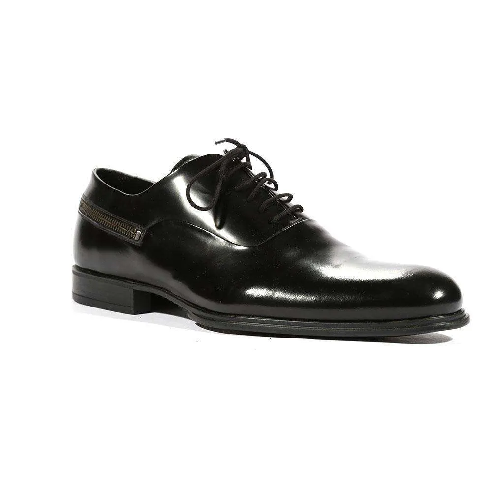 Cesare Paciotti Luxury Italian Men's Oxfords Baio Black SL Designer Shoes (CPM5435)