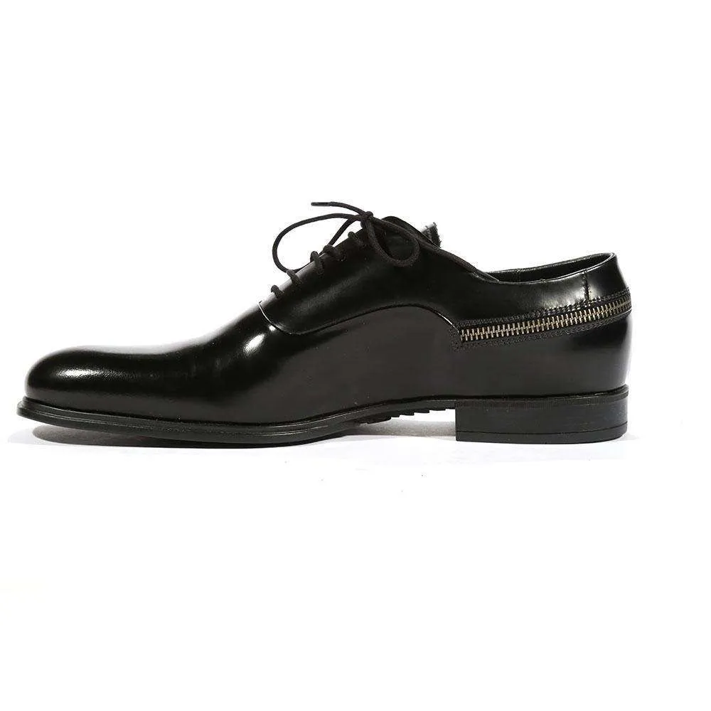 Cesare Paciotti Luxury Italian Men's Oxfords Baio Black SL Designer Shoes (CPM5435)