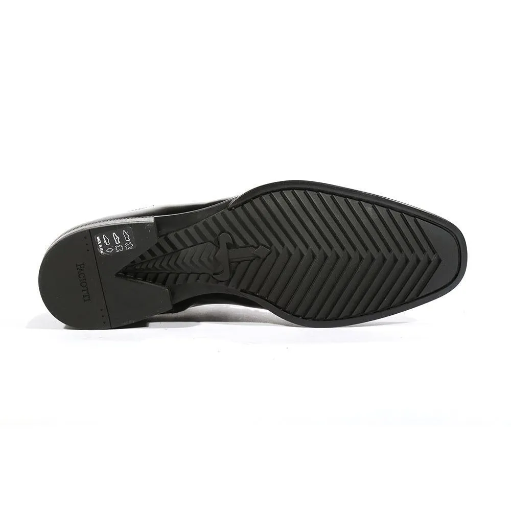 Cesare Paciotti Luxury Italian Men's Oxfords Baio Black SL Designer Shoes (CPM5435)