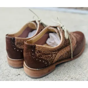 Cole Haan Skylar Calf Hair Oxfords - Size 5.5