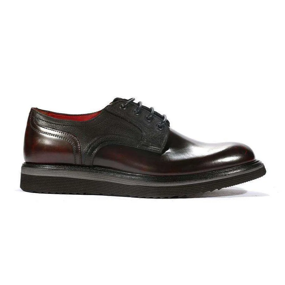 Corvari Men's Dover Rosso Red Oxfords (COR1014)