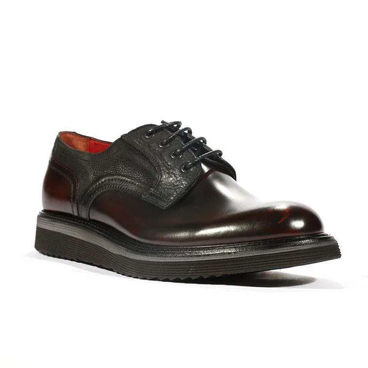 Corvari Men's Dover Rosso Red Oxfords (COR1014)