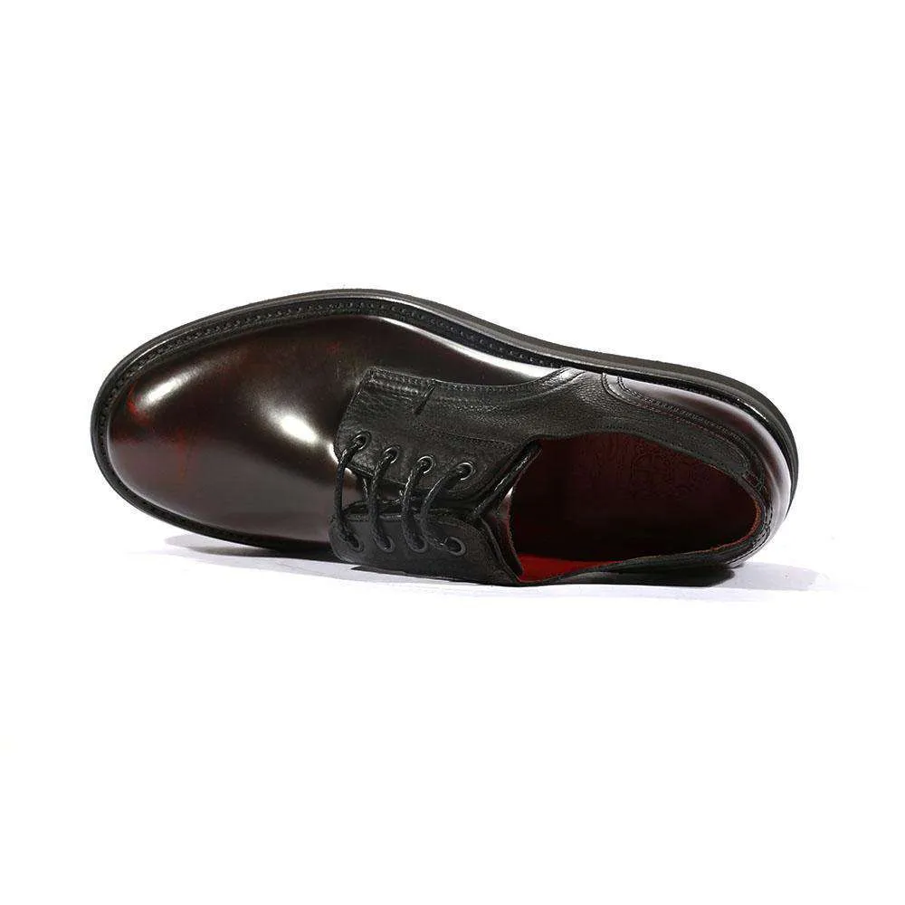 Corvari Men's Dover Rosso Red Oxfords (COR1014)