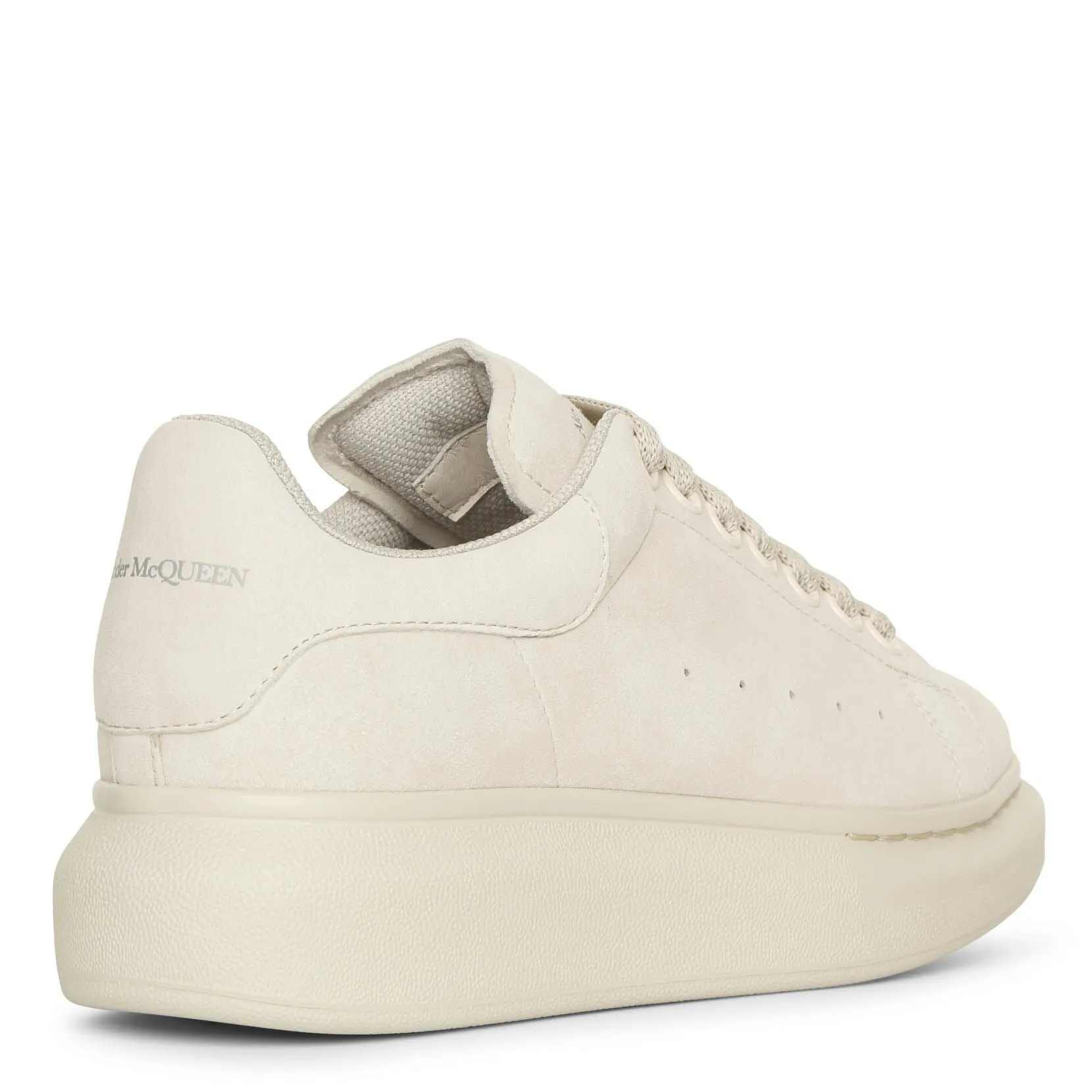 Cream suede classic sneakers