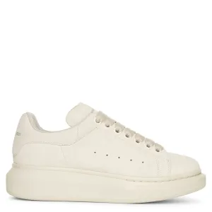 Cream suede classic sneakers