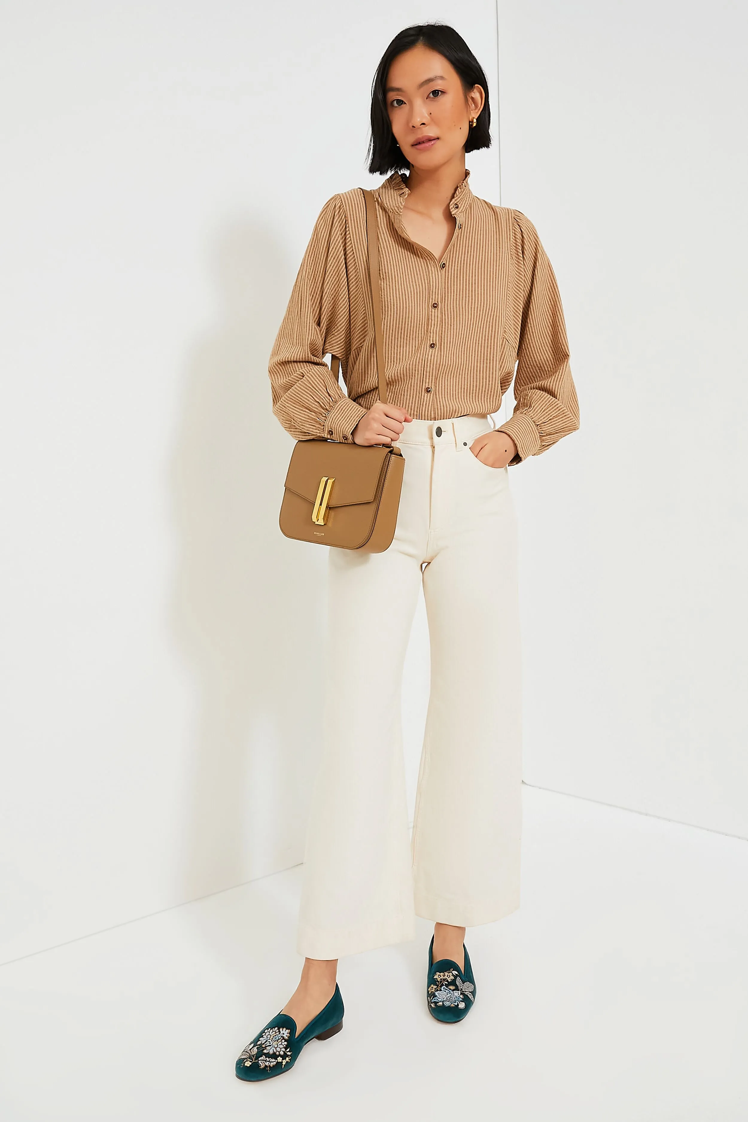 Fawn Stripe Serafina Shirt