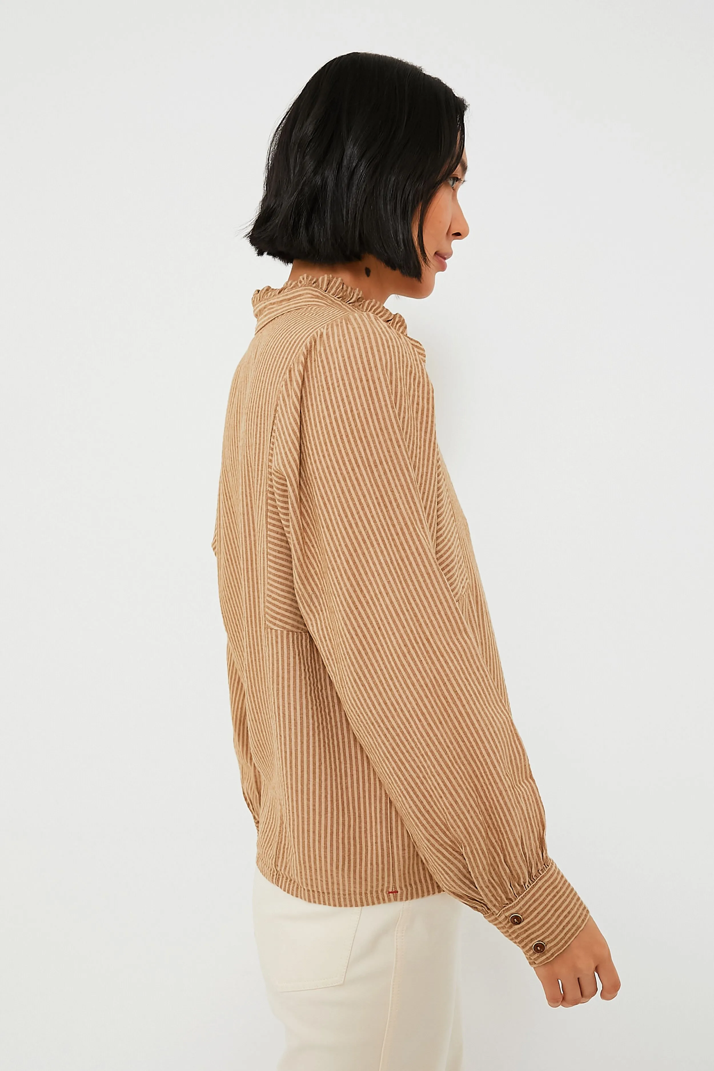 Fawn Stripe Serafina Shirt
