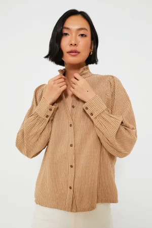 Fawn Stripe Serafina Shirt