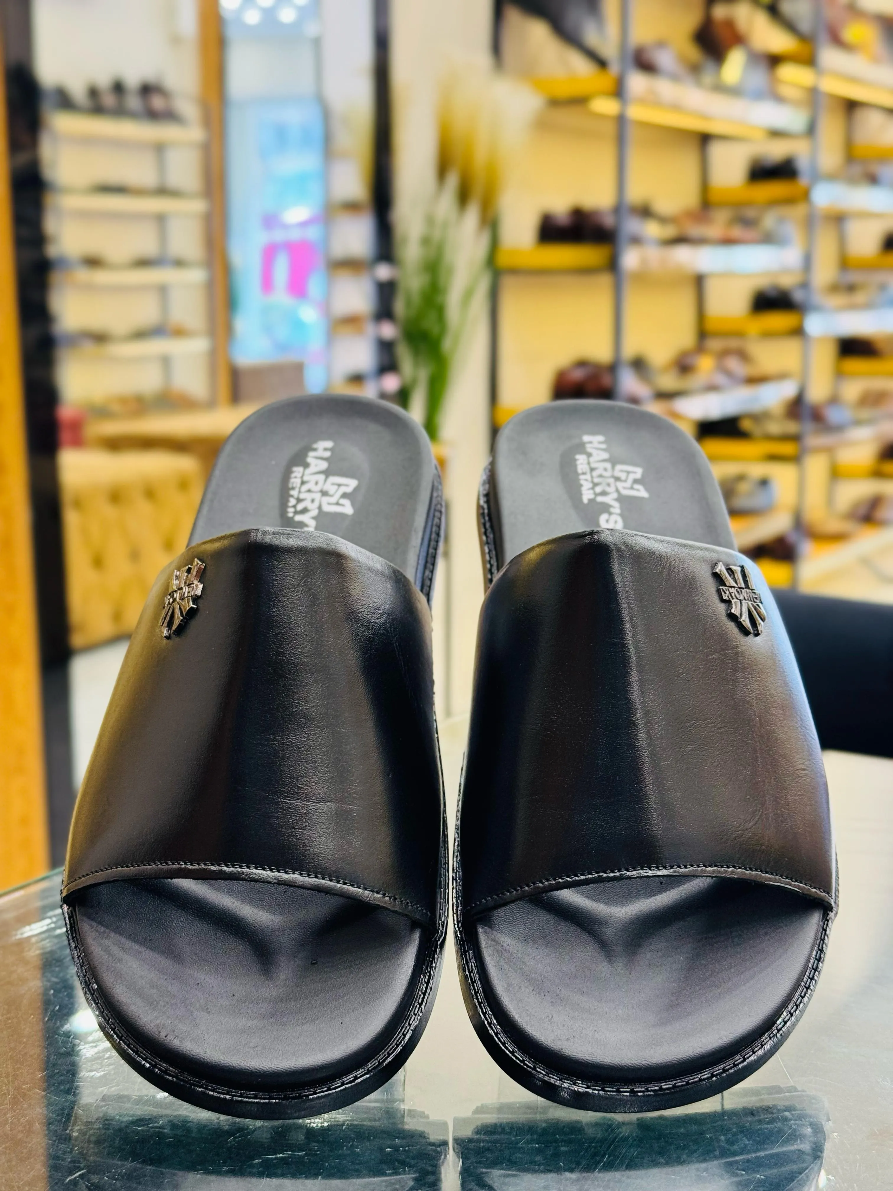 FORMAL BLACK SLIPPERS