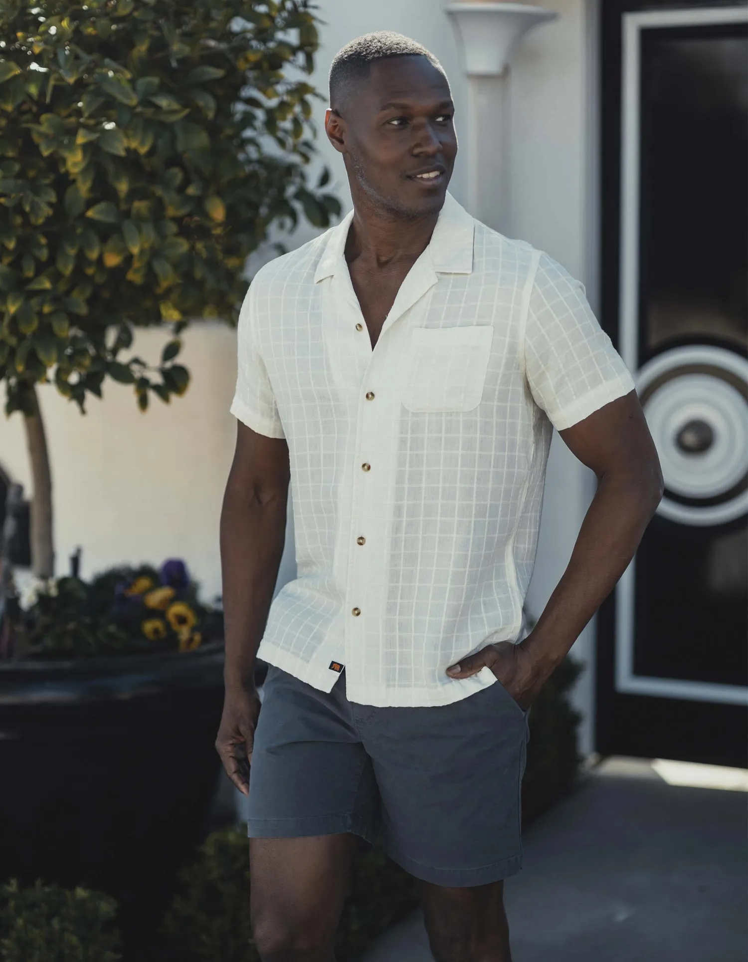 Freshwater Camp Shirt in Oasis Ivory