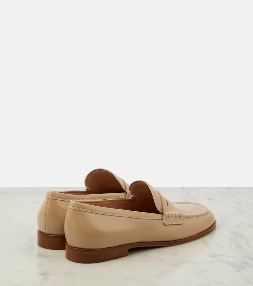Gianvito Rossi Georgie Nuit patent leather loafers