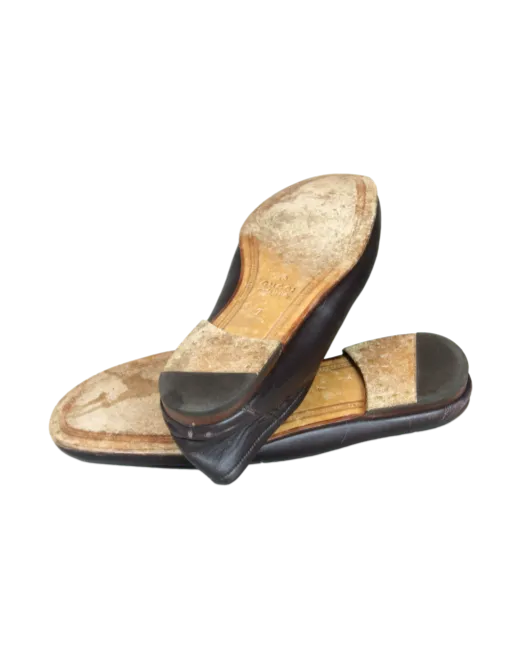 GUCCI Horsebit Accent Leather Dress Loafers