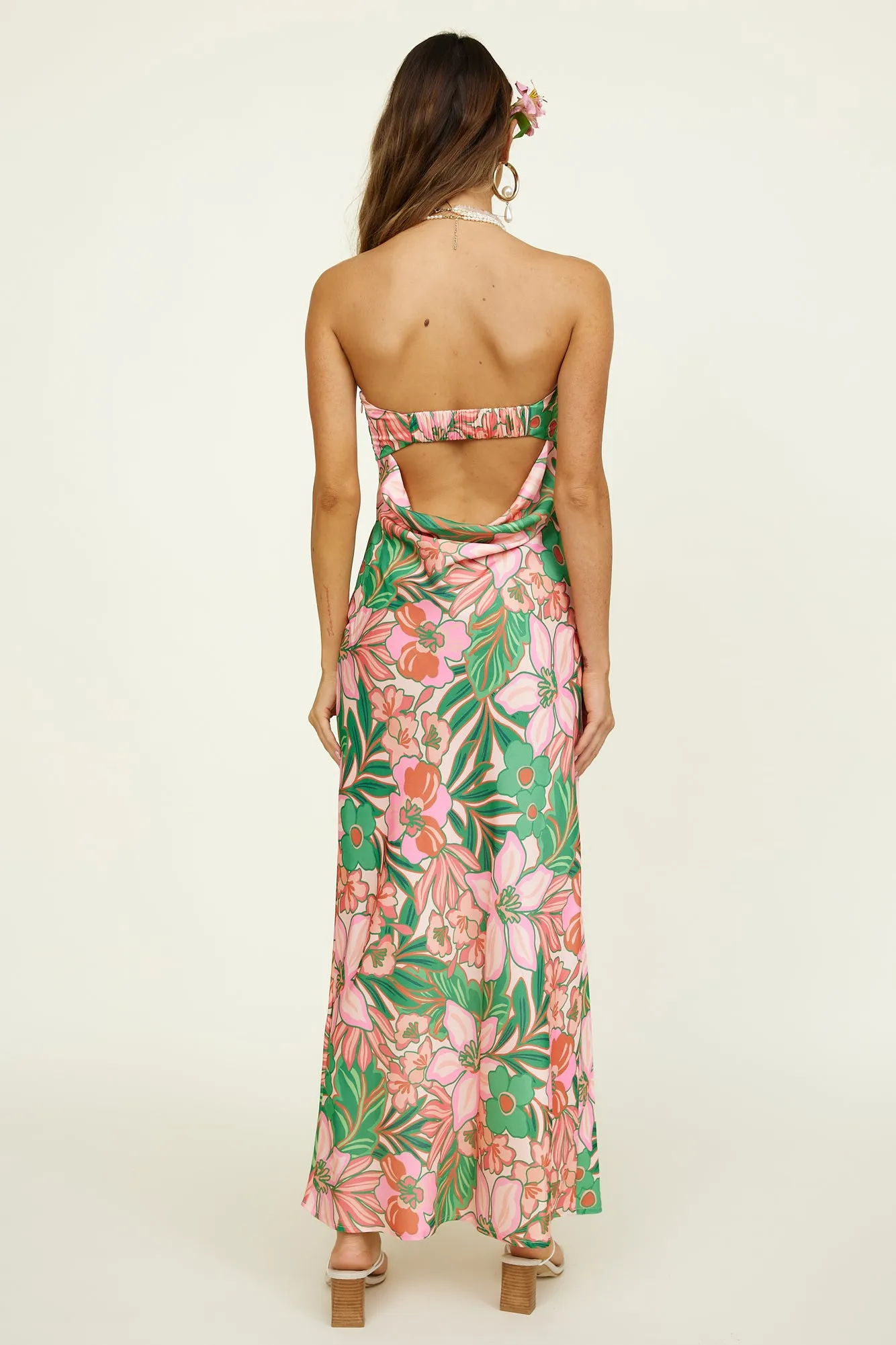 Island Palms Maxi Dress Floral