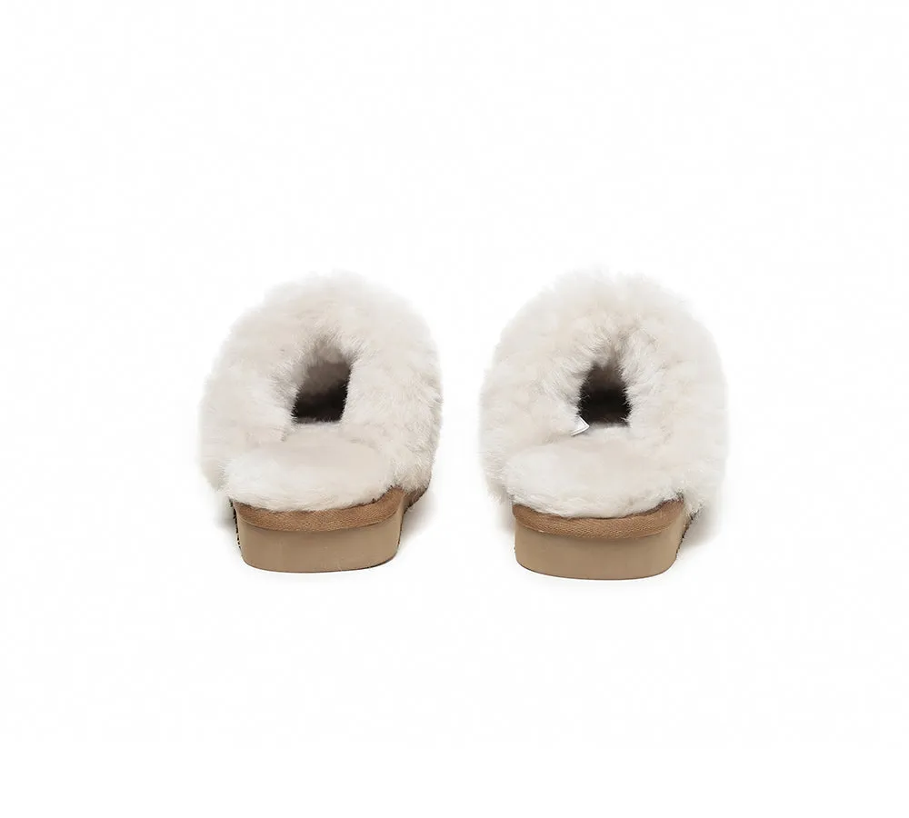 Kids Australian Sheepskin Wool Slippers Muffin