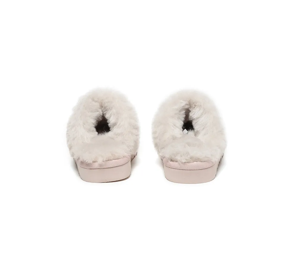 Kids Australian Sheepskin Wool Slippers Muffin