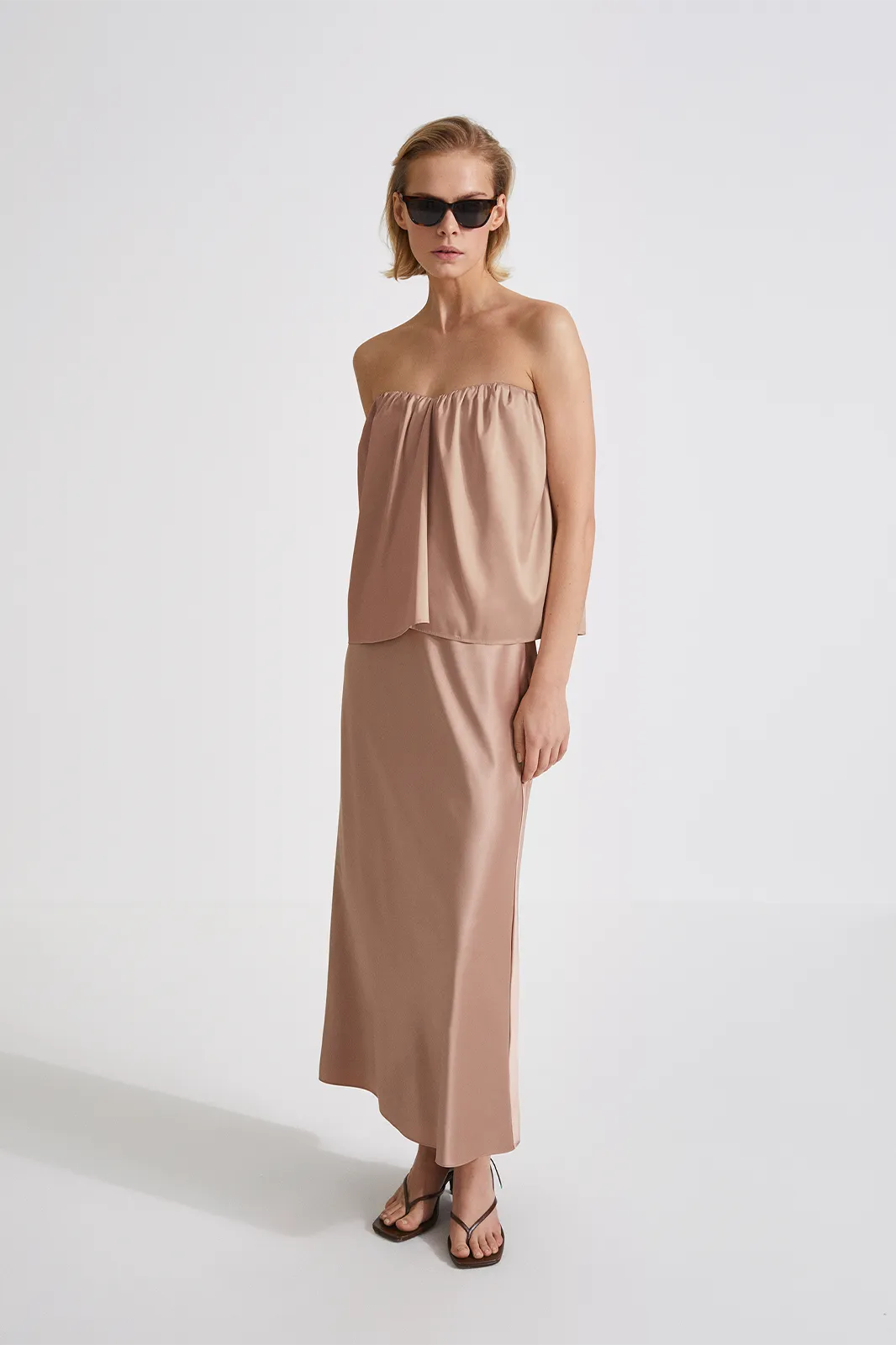 MAGDA SKIRT - TAUPE