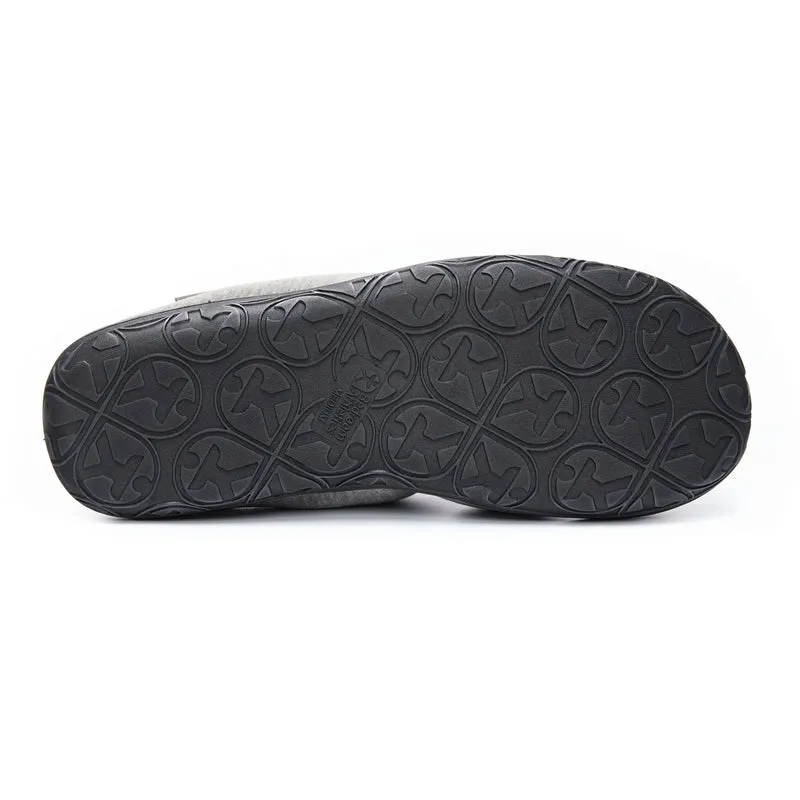Matt - Jersey Puffa Mule Slipper - Grey Marl