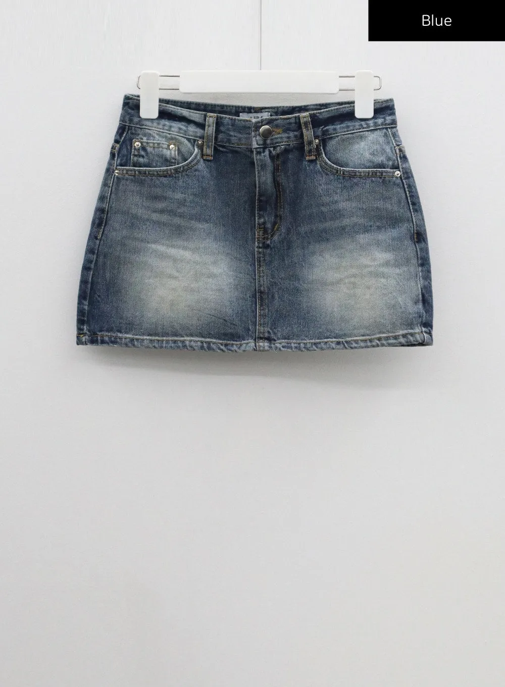 Mid-Rise Denim Mini Skirt CF327