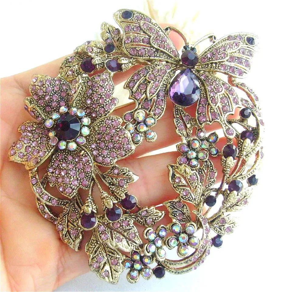 Mümine Rhinestone Brooch Pin