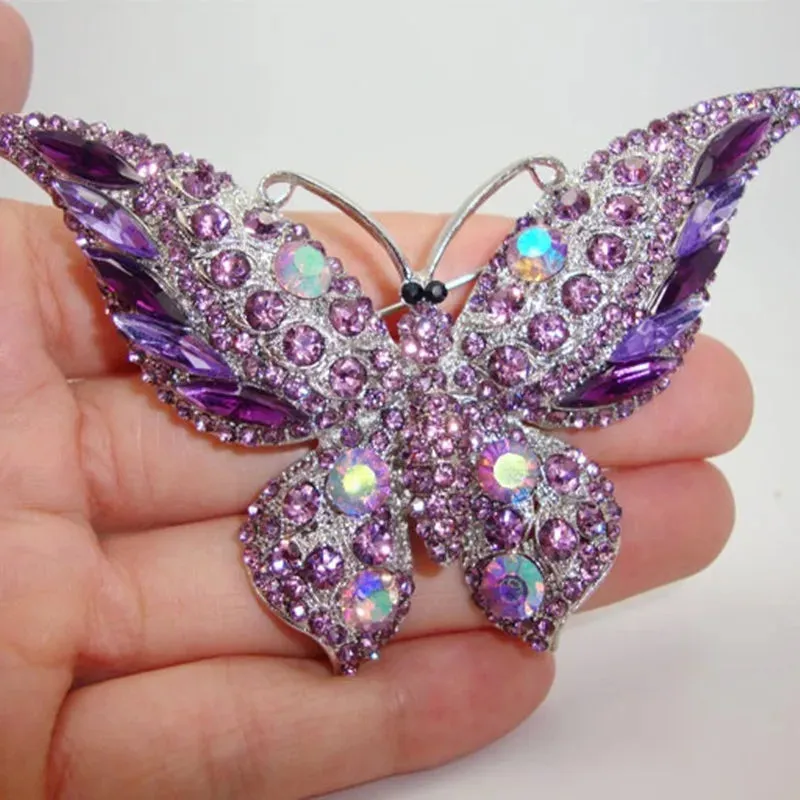 Mümine Rhinestone Brooch Pin