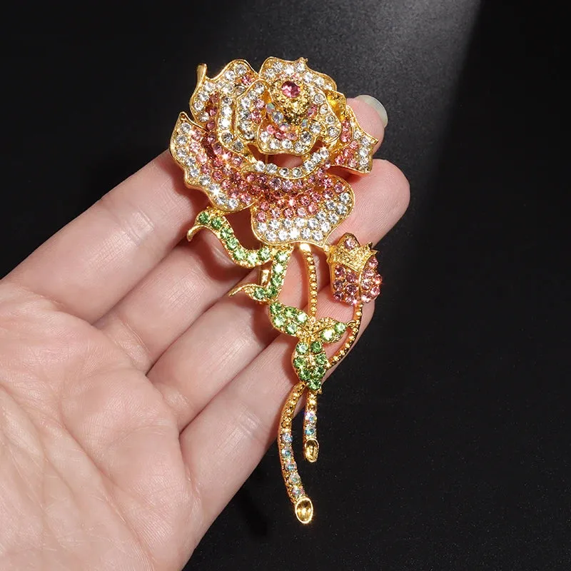 Mümine Rhinestone Brooch Pin