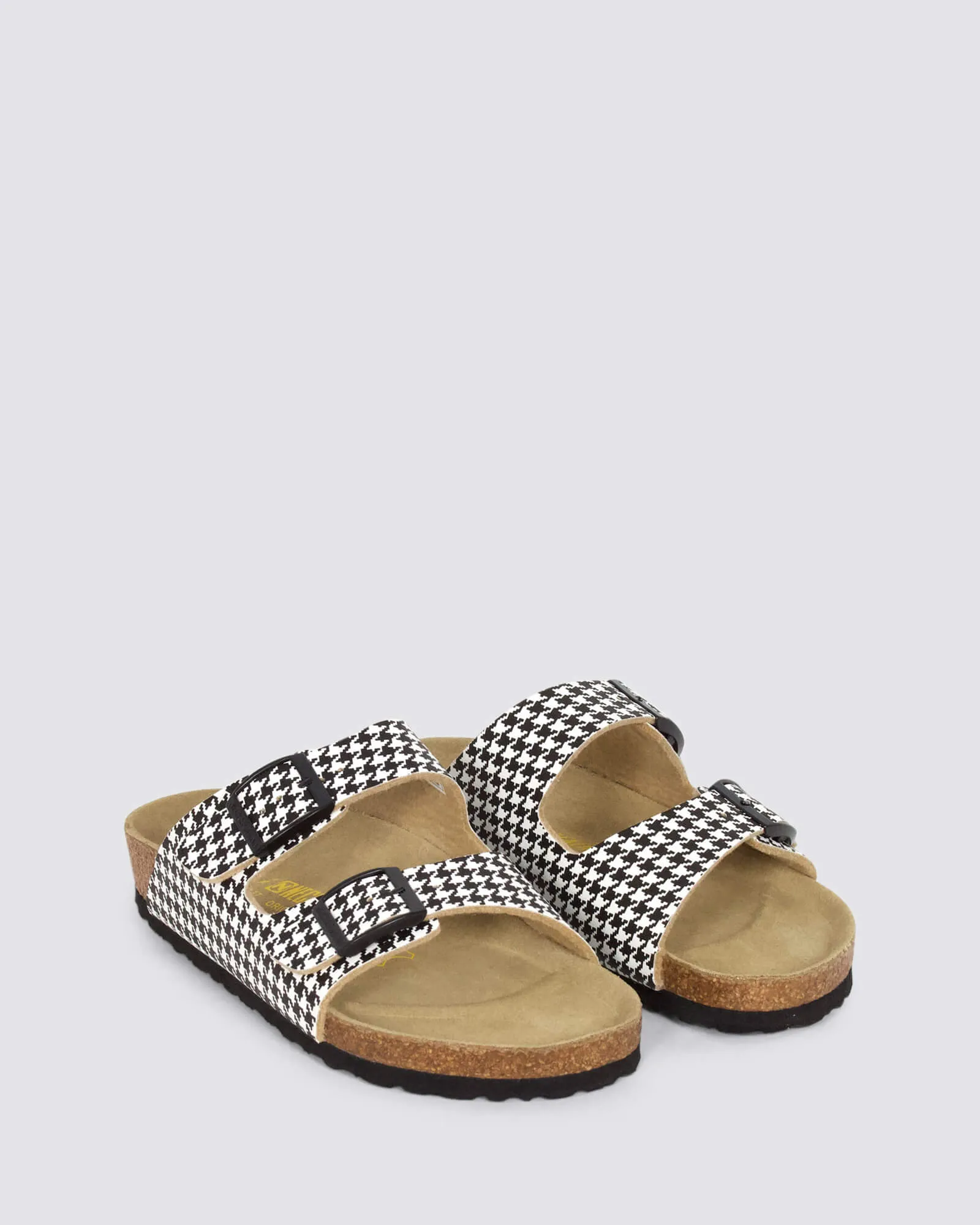 N2618 SANDALS BLACK HOUNDSTOOTH