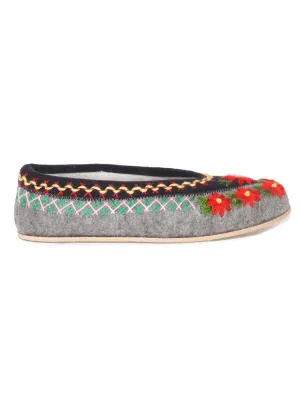 Polish felt slippers