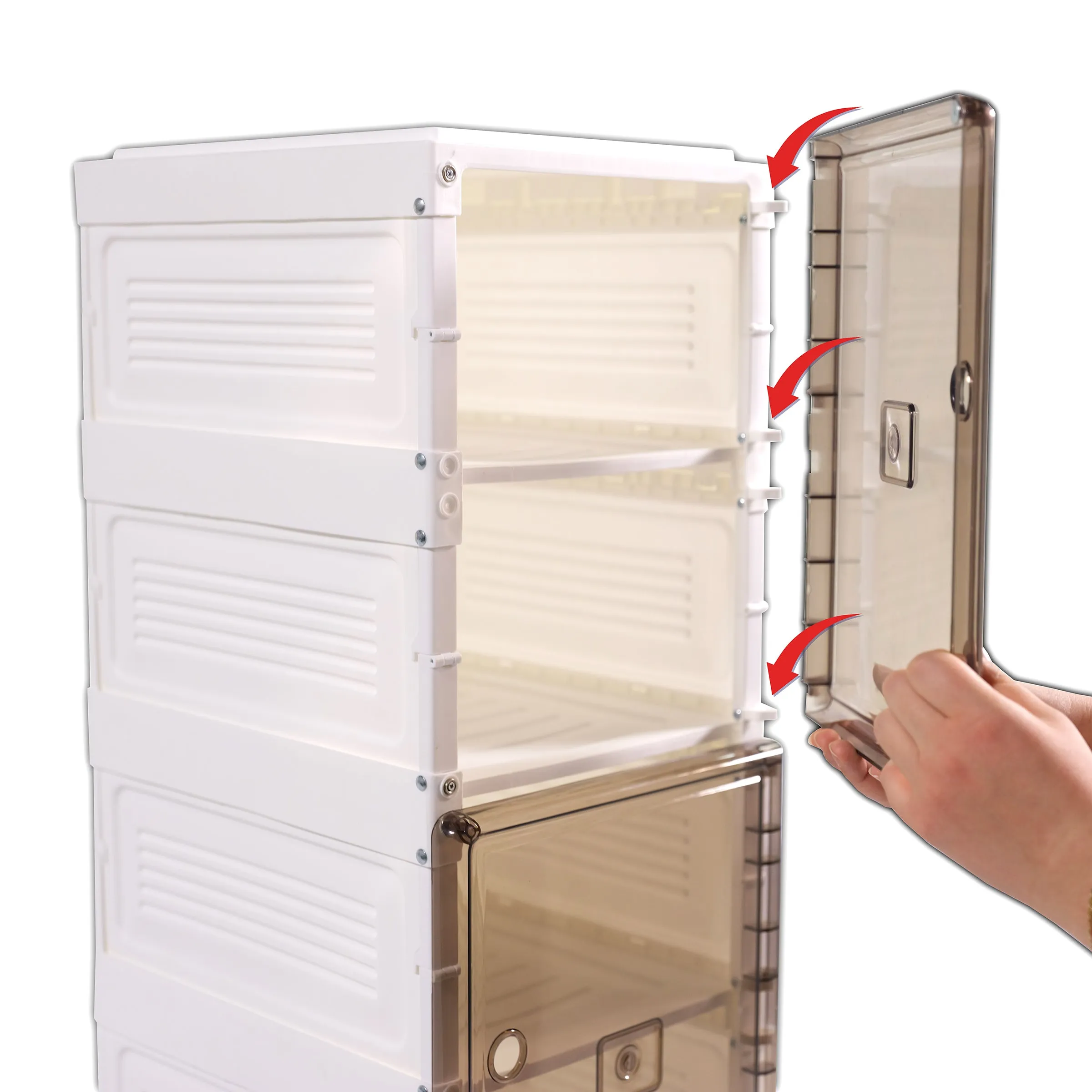 Pop-Up™ Shoe Shelf — Collapsible Stackable Storage Unit