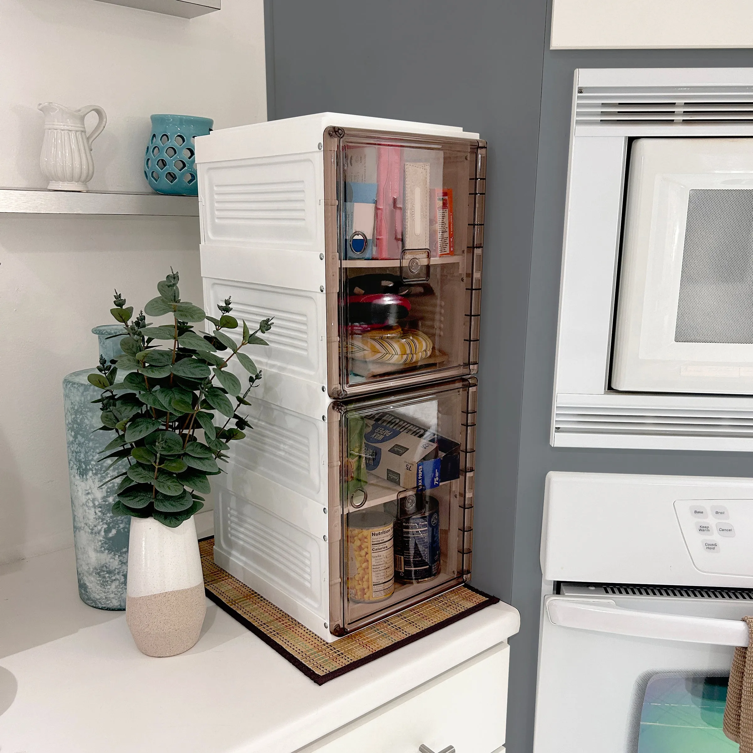 Pop-Up™ Shoe Shelf — Collapsible Stackable Storage Unit